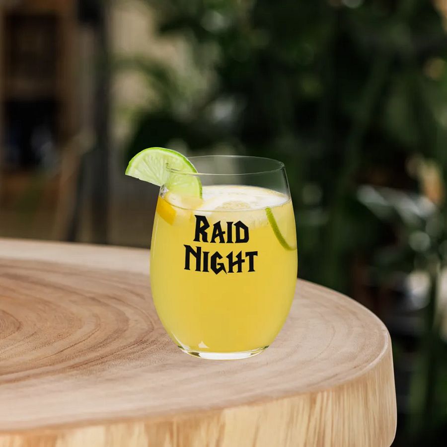 Raid Night | World of Warcraft | Wine Glass product image (12)
