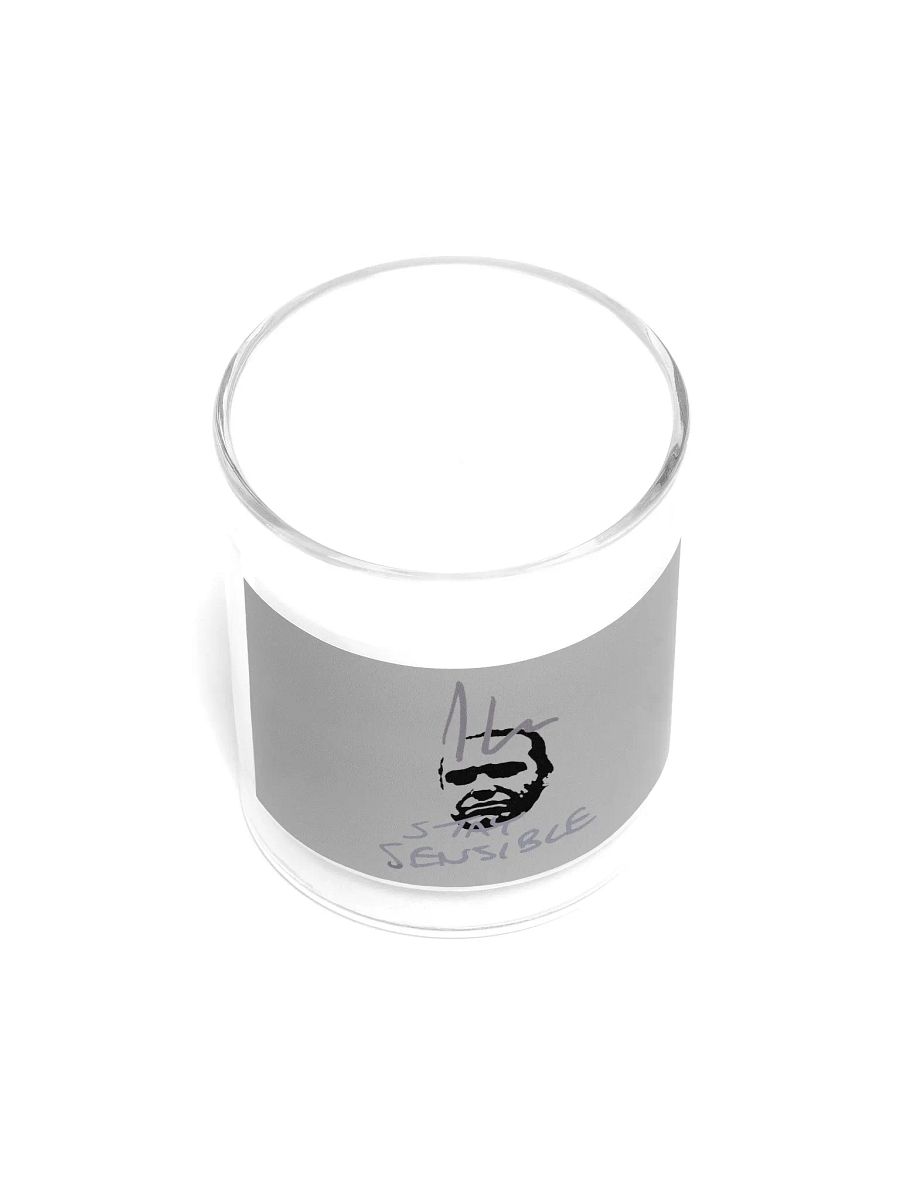 Jon Hare Stay Sensible Soy Wax Candle In A Clear Glass Jar product image (3)
