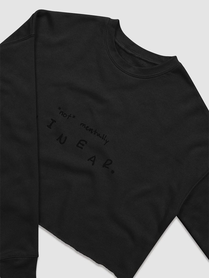 *not* mentally linear cropped crewneck product image (8)