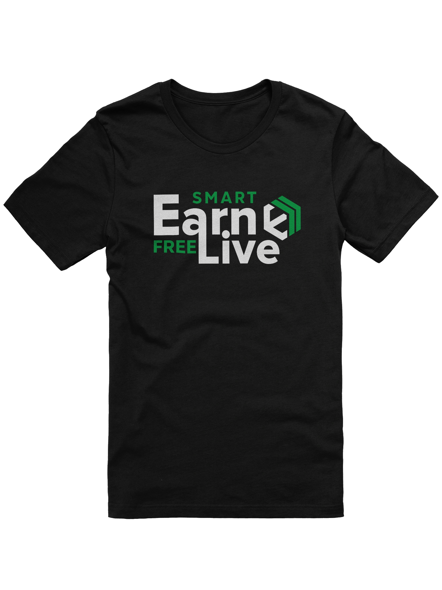 E-Estate “Earn Smart. Live Free.” Statement Tee (Unisex) product image (1)