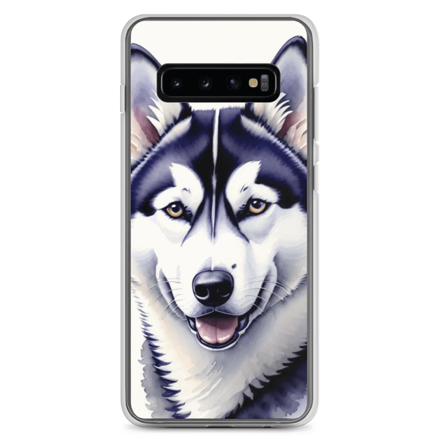 Smiling Husky Clear Samsung® Case product image (2)