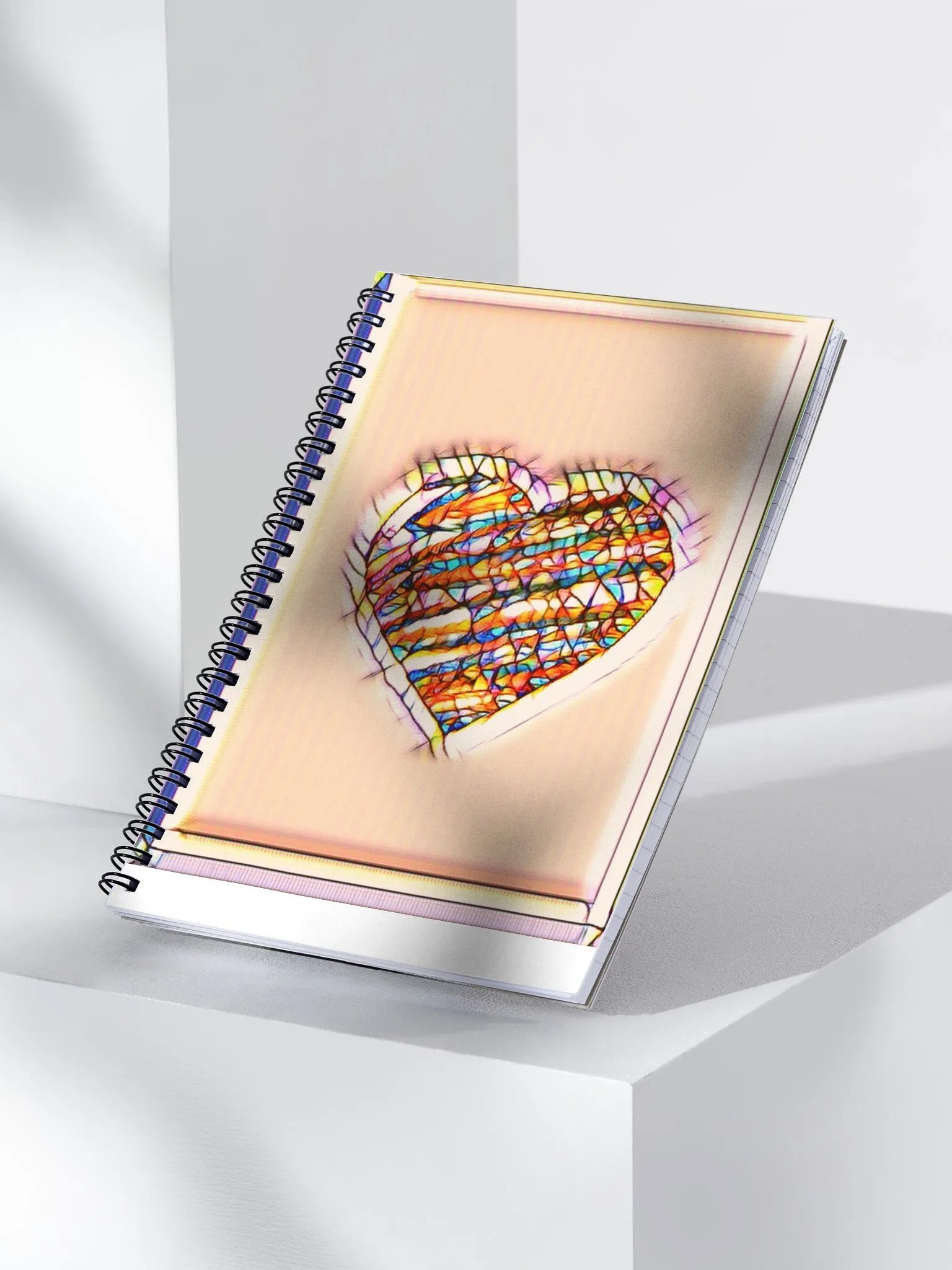 Mosaic/Stained Glass Heart Design Journal product image (4)
