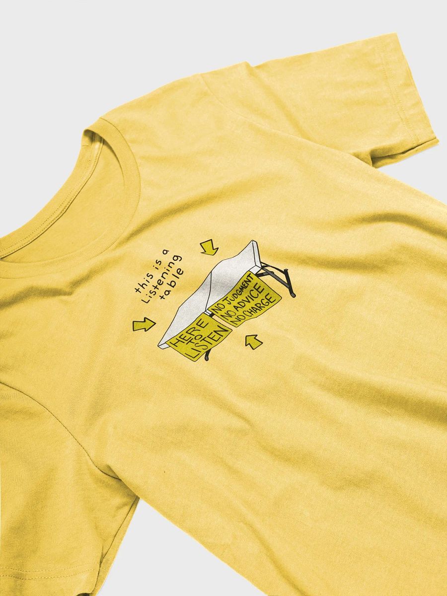 This is a listening table shirt product image (3)