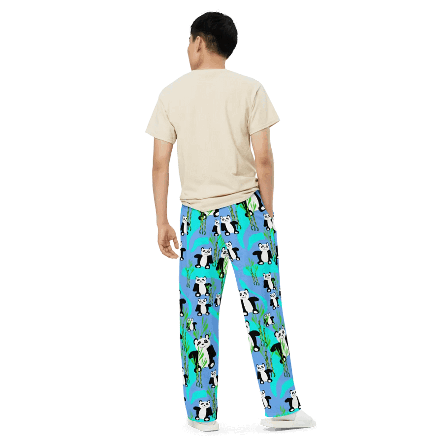 Panda Bears Pattern Wideleg Pants product image (5)