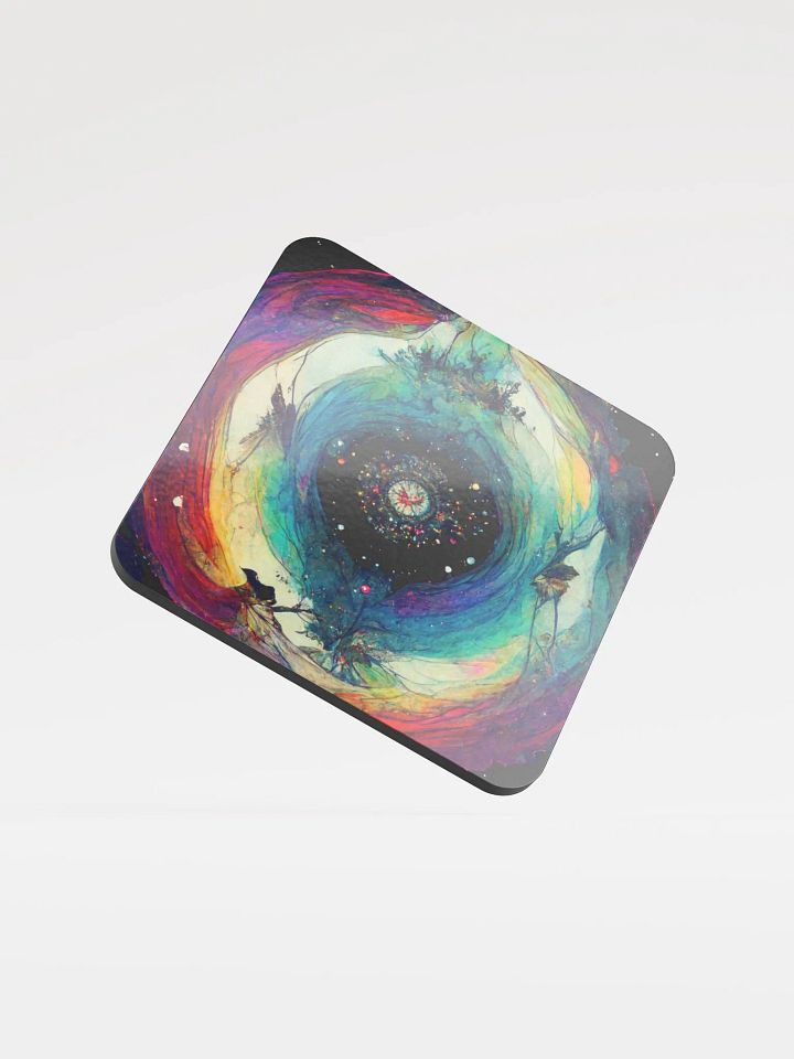 Cosmic Kaleidoscope Cork Coaster product image (1)