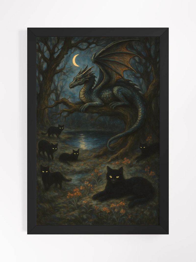 Moonlit Pact The Dragon and the Cats