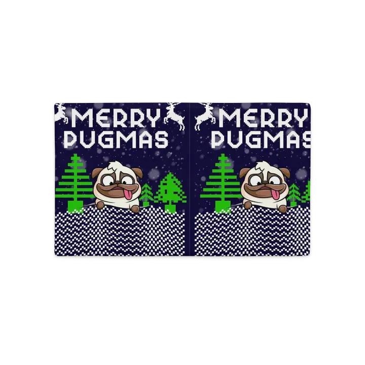 Merry Pugmas All-Over Print Pillow Case product image (2)