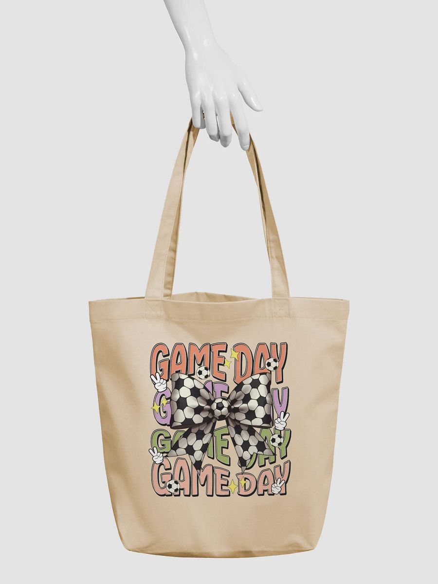 Game Day Bow Soccer Ball Tote Bag product image (6)