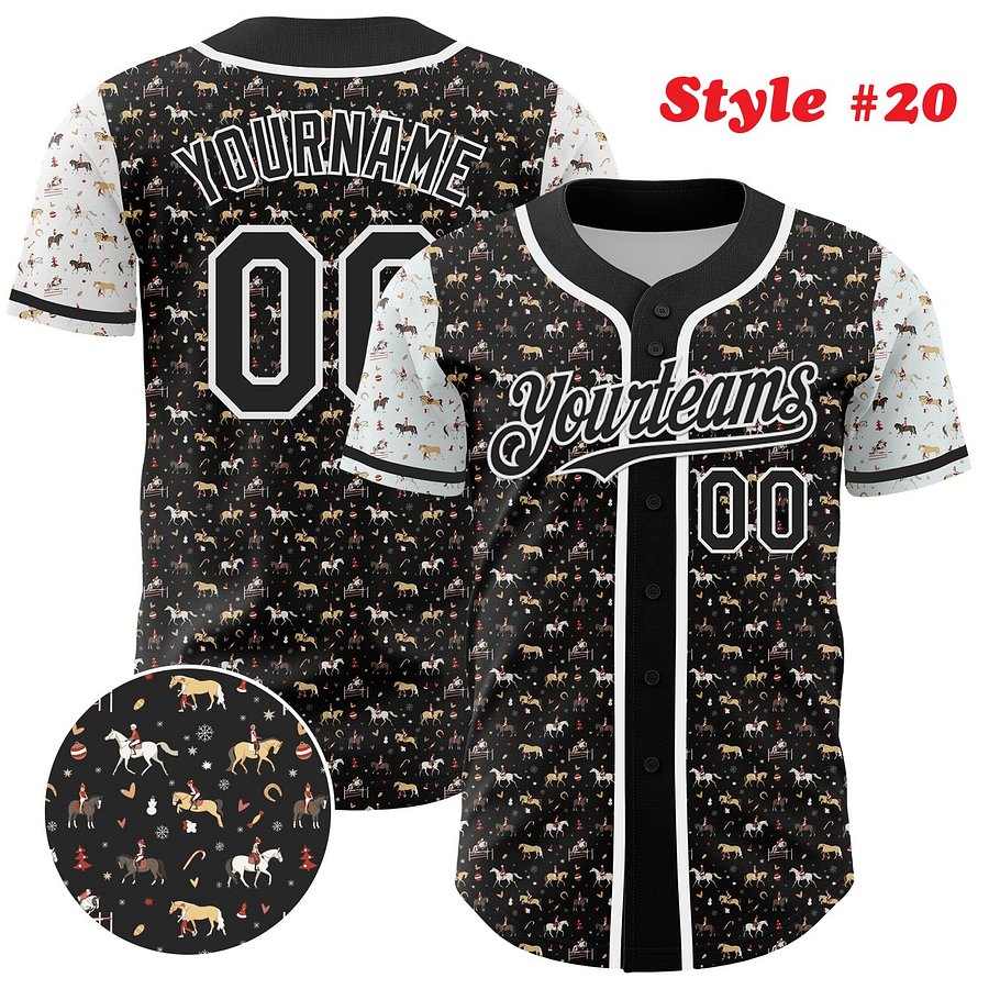 Authentic Baseball Jersey, Custom Baseball Jersey, Personalized Sport Jersey, Colorful, Number, 3D Cute, Gift For Kid product image (186)