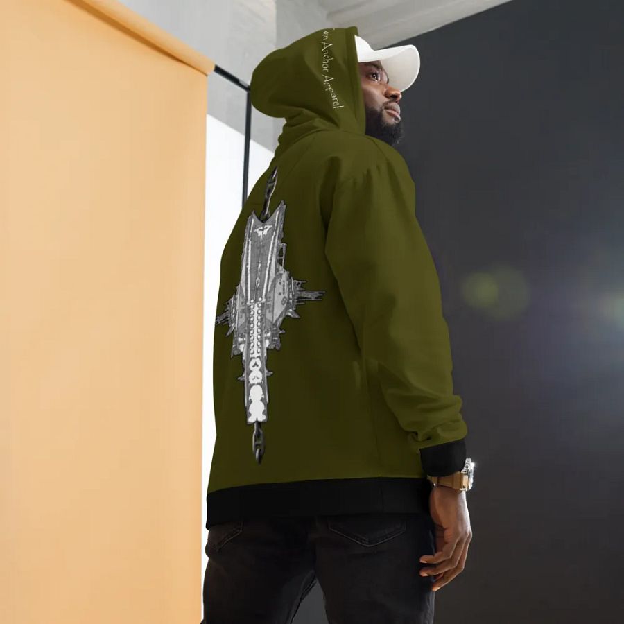 Green Foss double tug Sketch Hoodie product image (6)