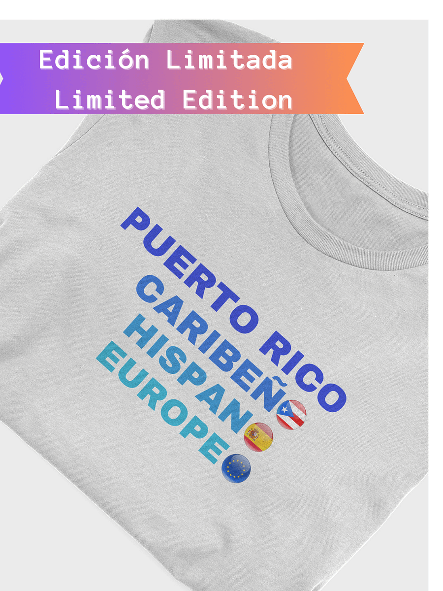 Camiseta manga corta gris - Puerto Rico Caribeño Hispano Europeo product image (1)