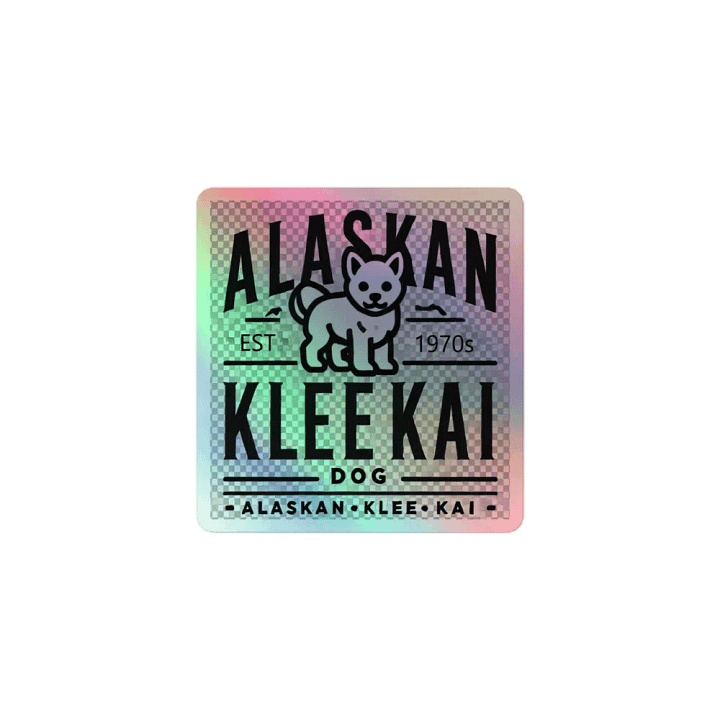 Alaskan Klee Kai Holographic Sticker product image (2)