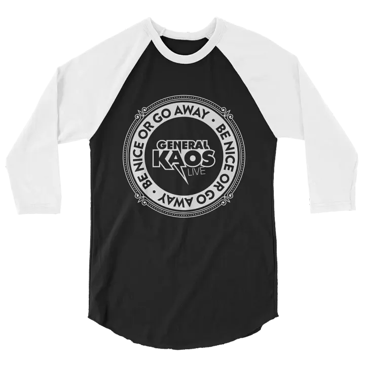 BE NICE (Baseball Tee - LIGHT LOGO) product image (2)