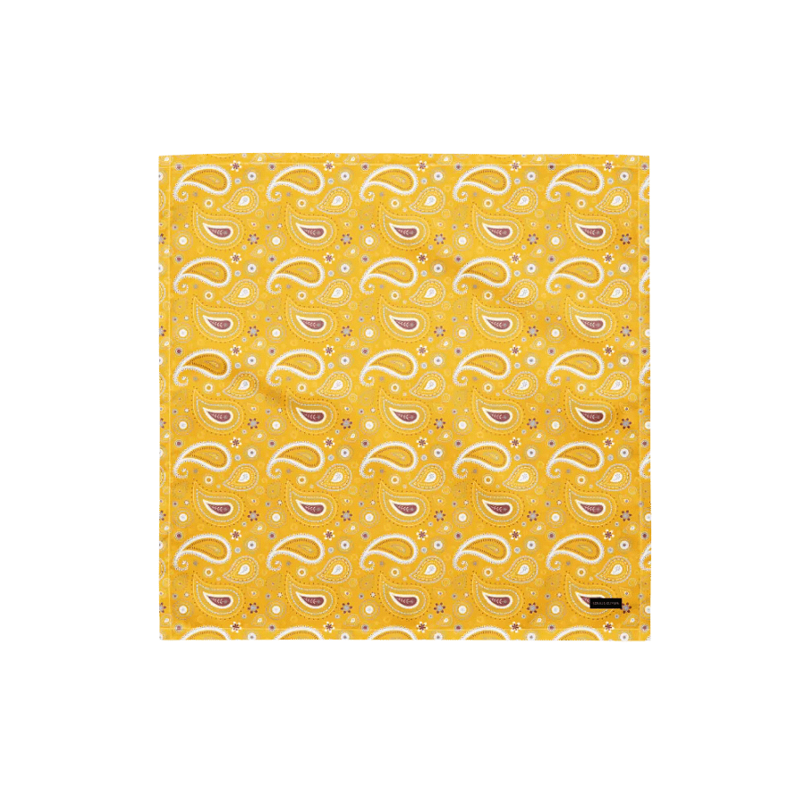 Yellow Paisley Dreams All-Over Print Bandana product image (1)