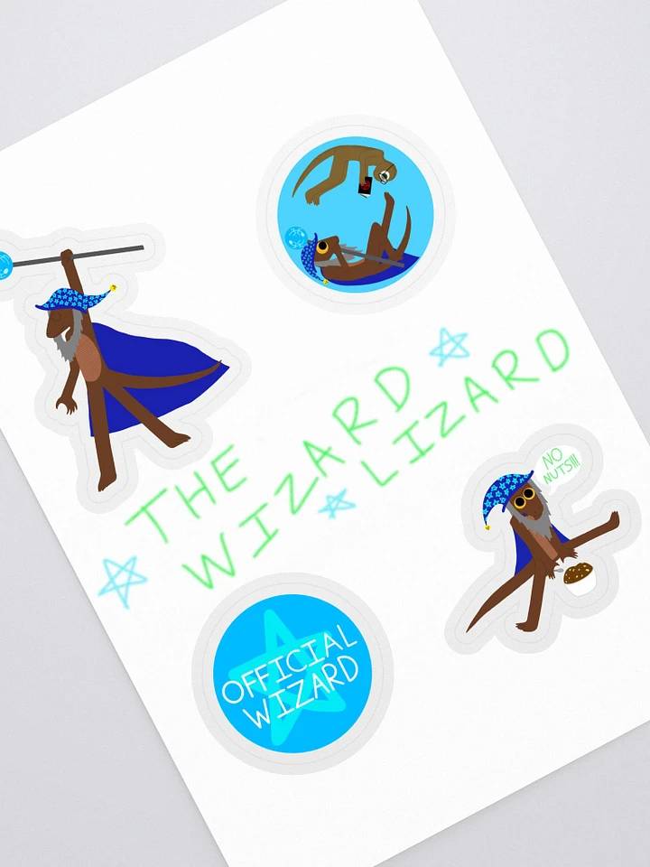 The Wizard Lizard 4-Sticker Sheet product image (1)