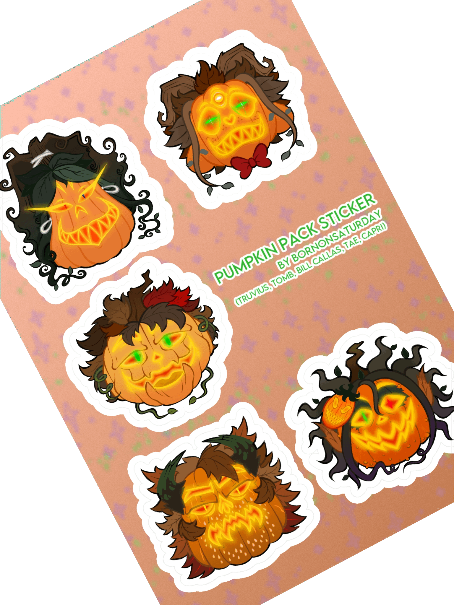 JUST TAE & FRIENDS: Pumpkin Pack Stickers *LIMITED* product image (1)