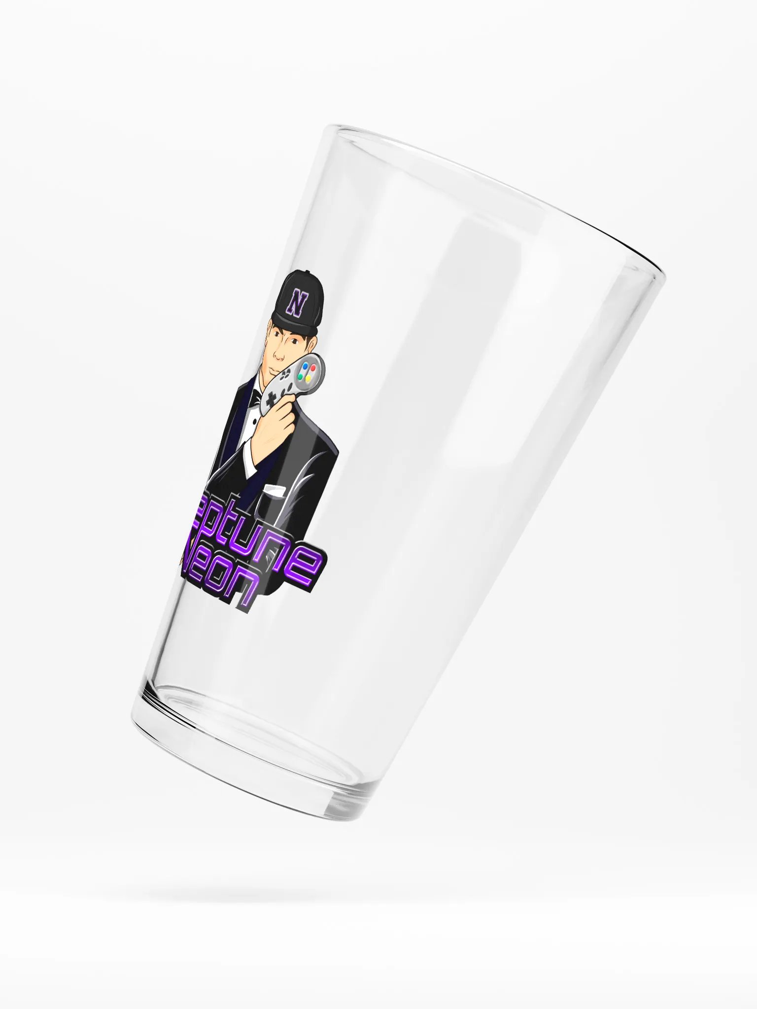 Neptune Neon Gaming Shaker Pint Glass product image (5)