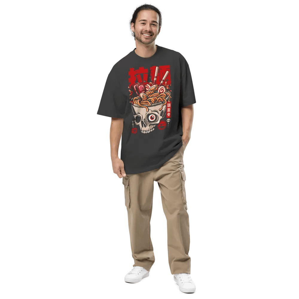 Skull Ramen Noodles - Oversized Tee product image (5)