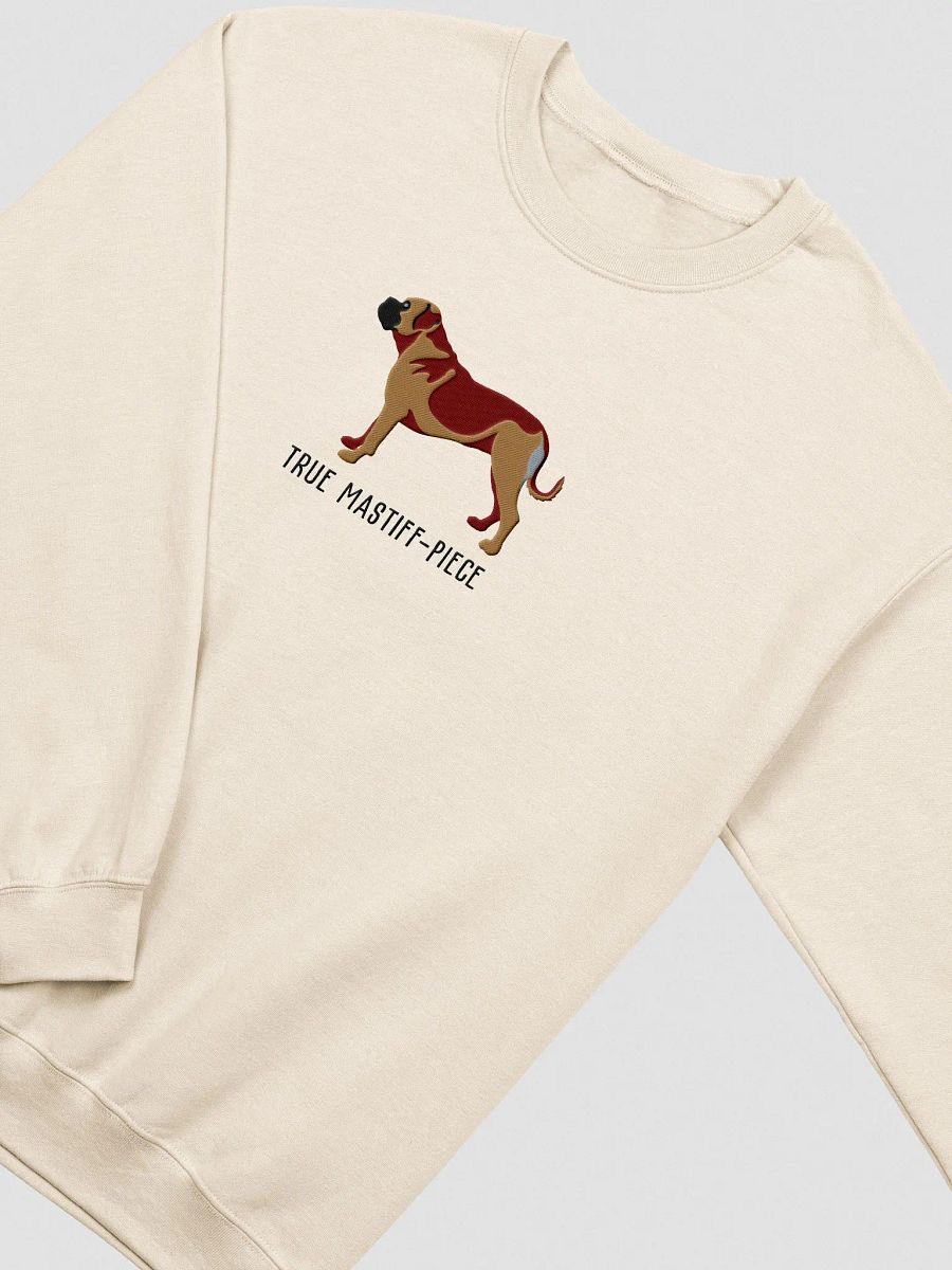 True Mastiff-Piece Sweatshirt(Embroidered) of a Bullmastiff(Tan) product image (6)