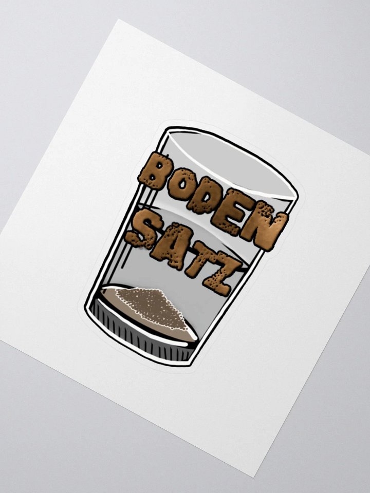BODENSATZ | Glas, Sticker product image (2)