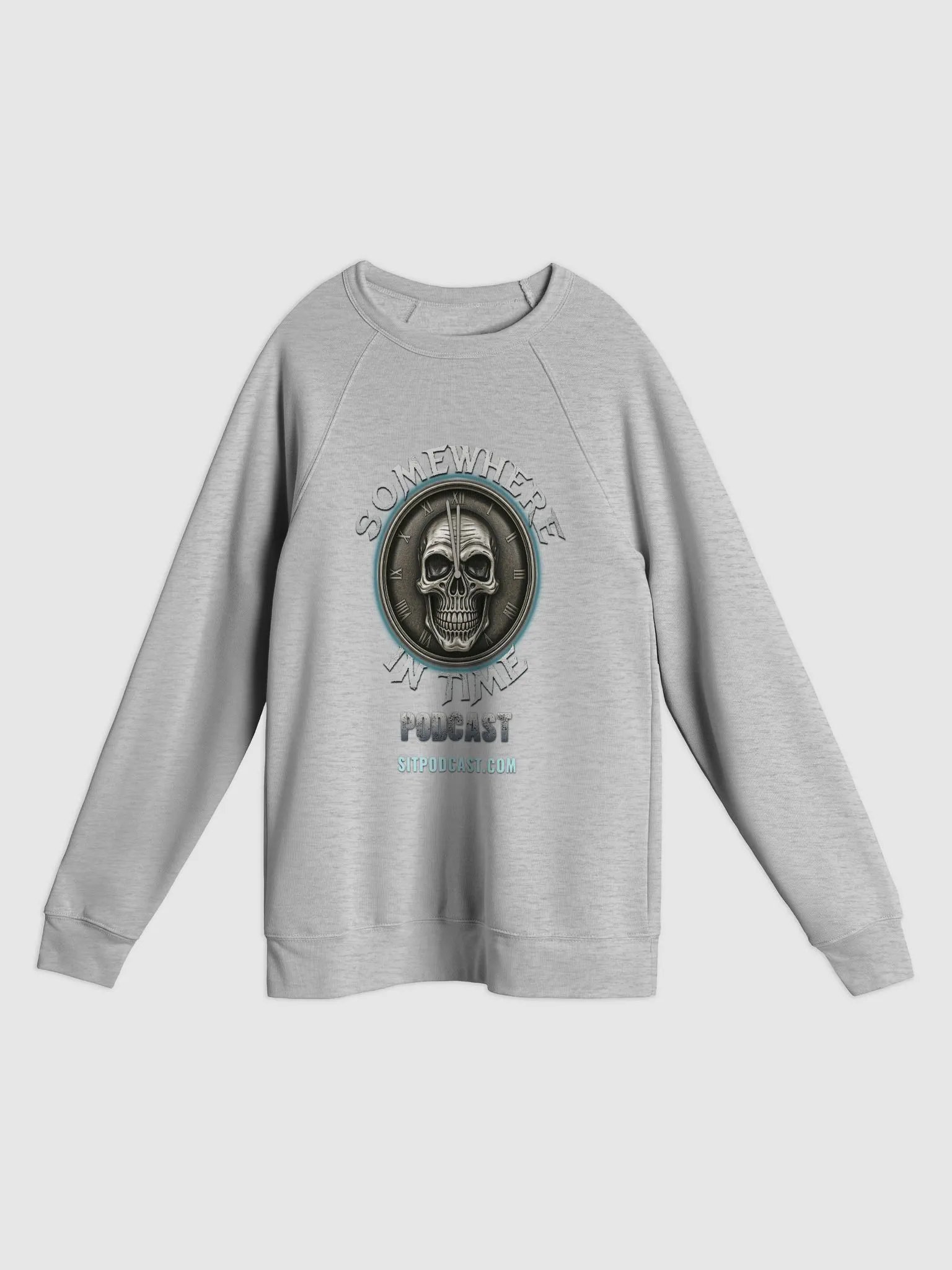 Somewhere in Time Single Sided Bella+Canvas Unisex Sponge Fleece Raglan Sweatshirt product image (1)