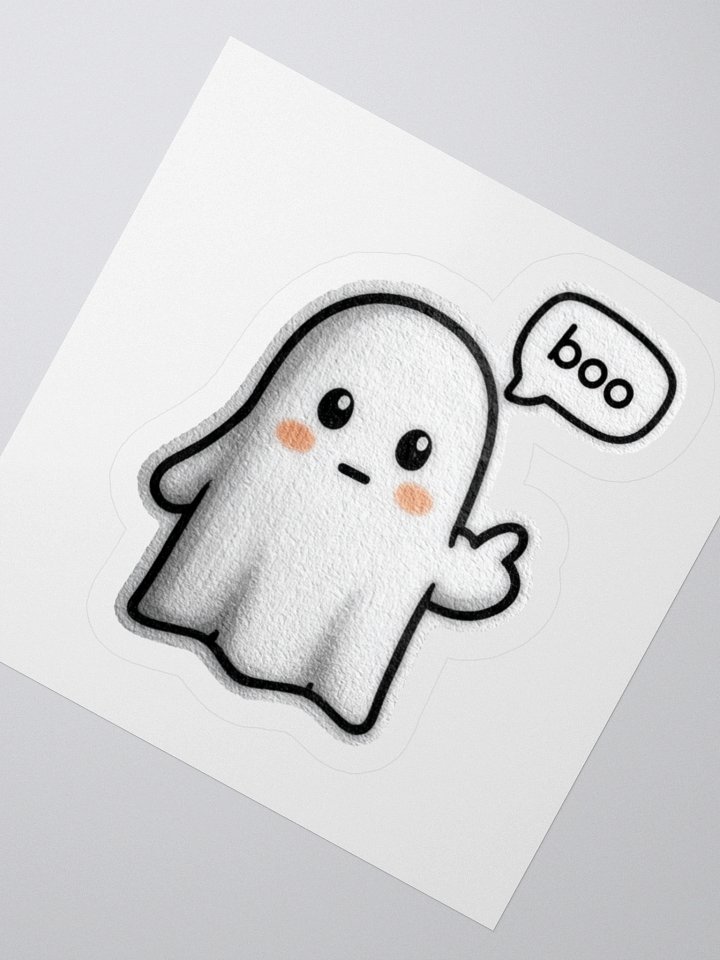 Friendly Ghost Boo Kiss Cut Stickers product image (3)