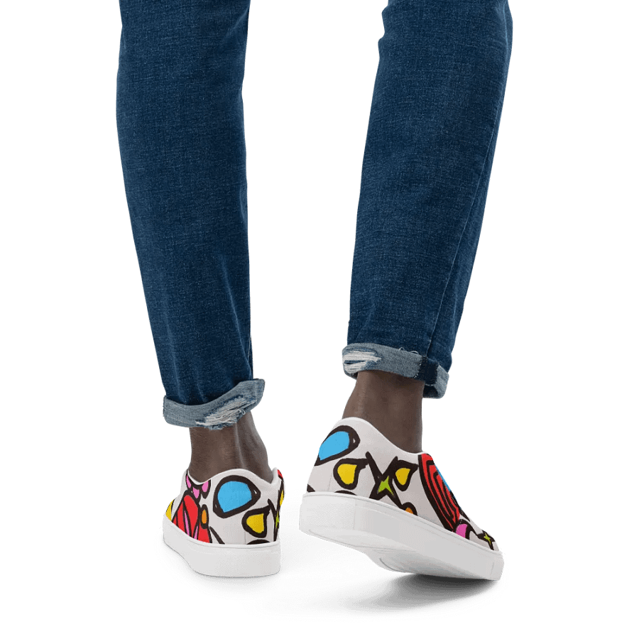 Men's Whimsical Doodle Dreams Slip-Ons product image (3)