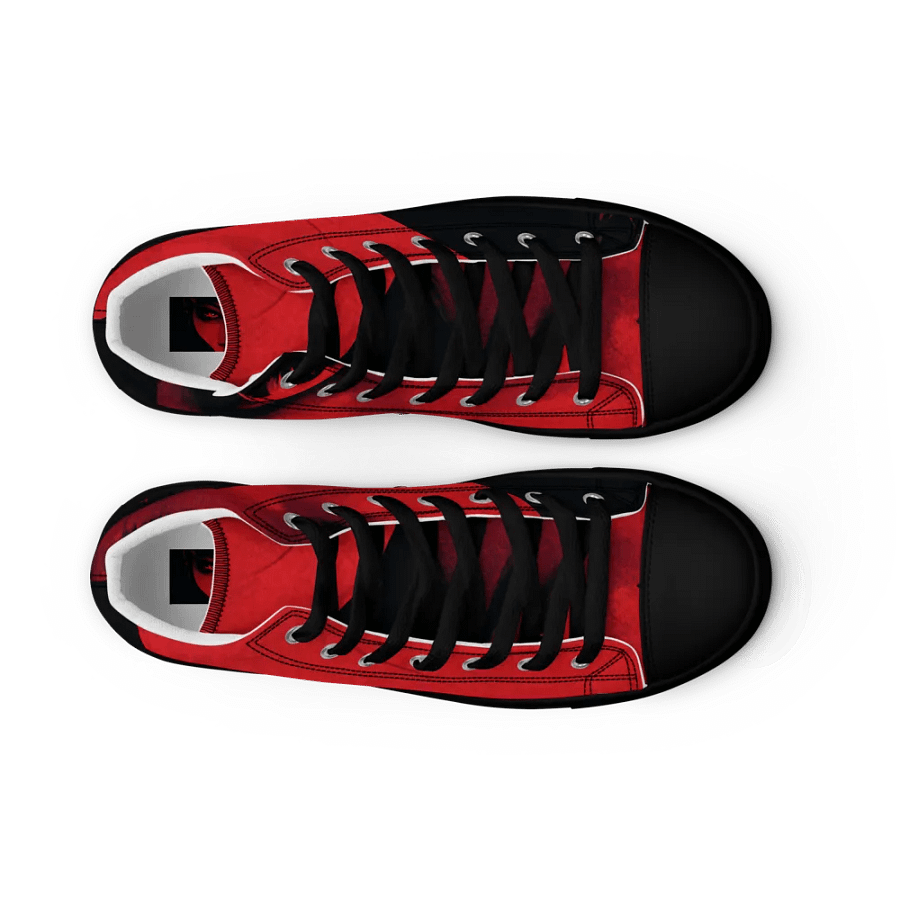 Crimson Gaze, women's canvas High Tops product image (9)