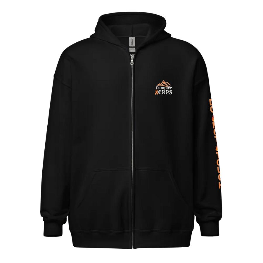 Do Not Touch LEFT Arm Classic Conquer CRPS Zip Hoodie product image (3)