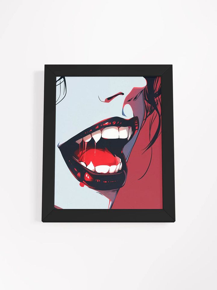 Framed Vampire Fangs Matte Poster product image (6)