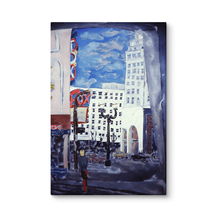 View from the Metro (1986) on canvas (32" x 38") product image (2)