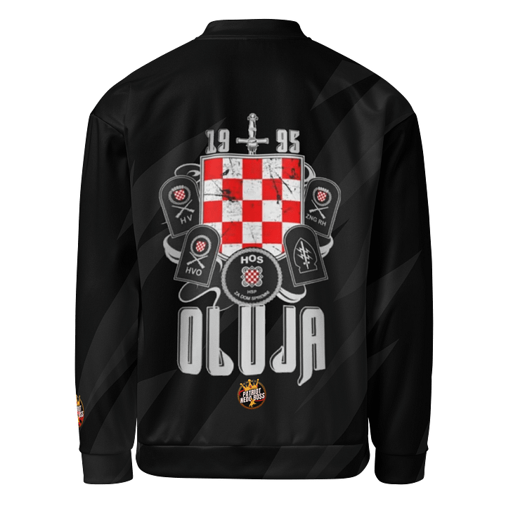 PNB Brand Print Bomber Jacket Oluja1995 product image (2)