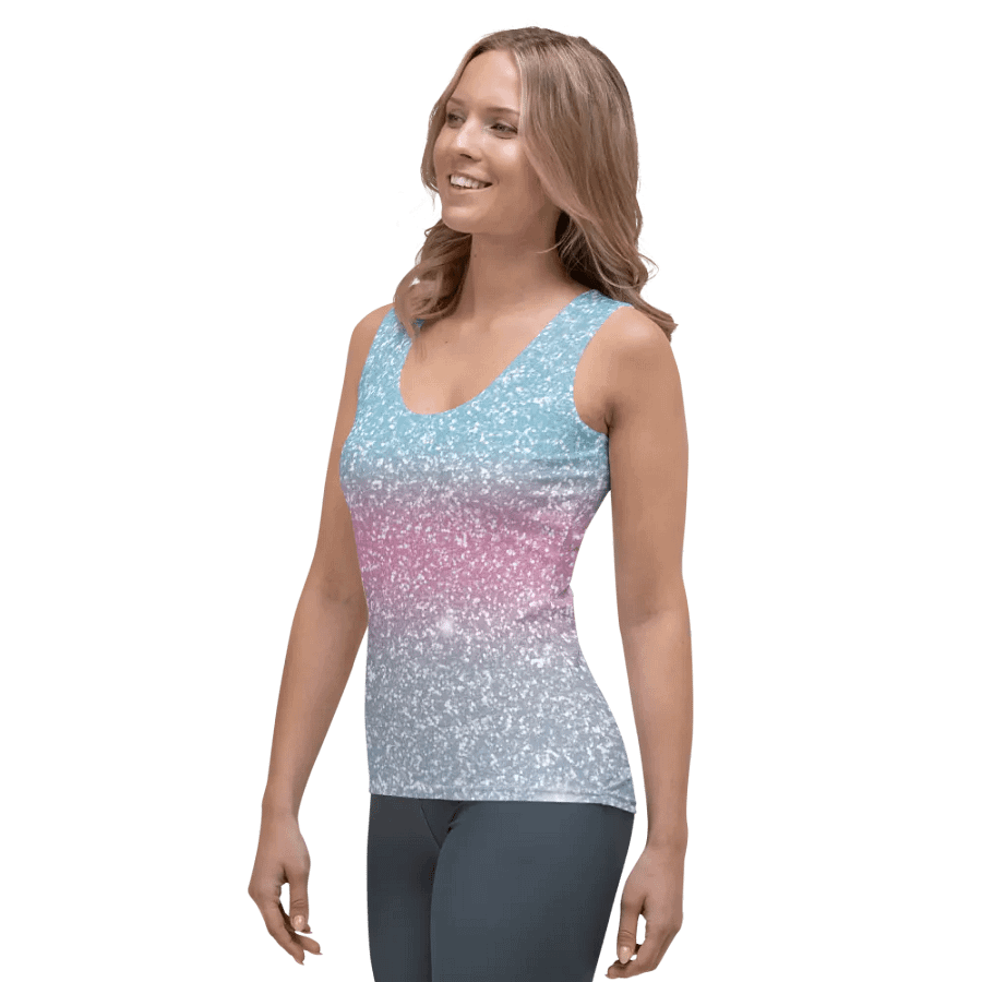 Glitter Unicorn Texture Design Tank Top (4) product image (5)