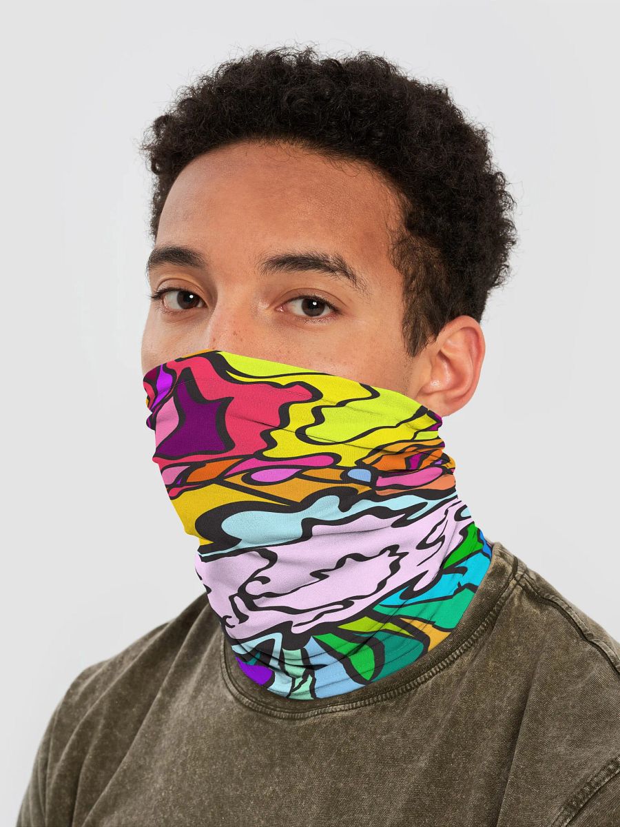 Customizable All-Over Print Neck Gaiter - Wave at Sunset product image (2)
