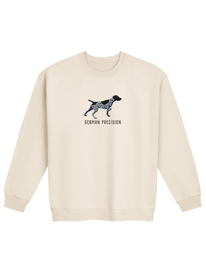 German Precision Sweatshirt (Embroidered) of a German Shorthaired Pointer(Black Roan) product image (21)