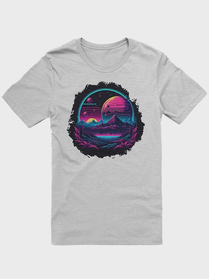 Vintage Retro Exoplanet Sunset Synthwave Landscape product image (1)