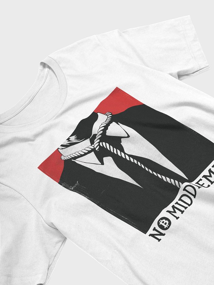 Cowbolt, White T-Shirt with No Middlemen Print product image (1)