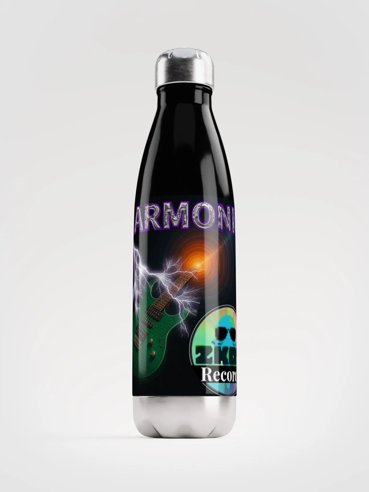 Harmonic Album Cover Stainless Steel Water Bottle - Show Your Support - Drinkware product image (1)