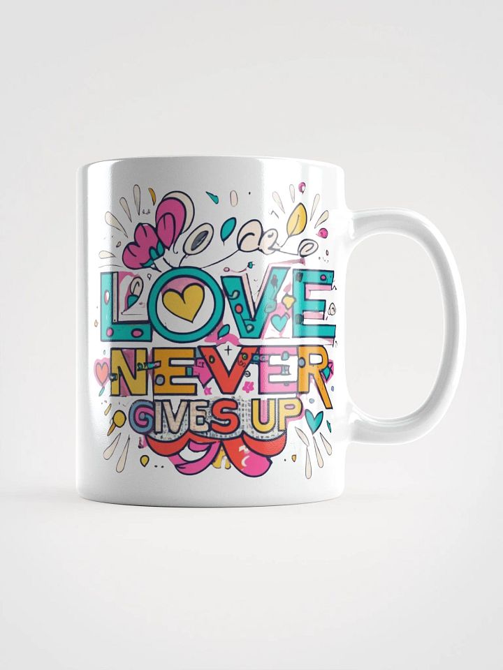 Love Never Gives Up Ceramic Mug product image (1)