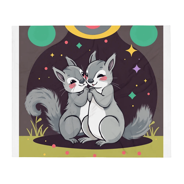 squirrel love blanket product image (2)