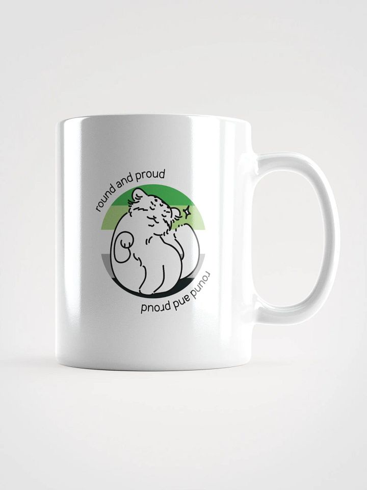 Round and Proud Manul Aromantic Version - White Mug product image (2)