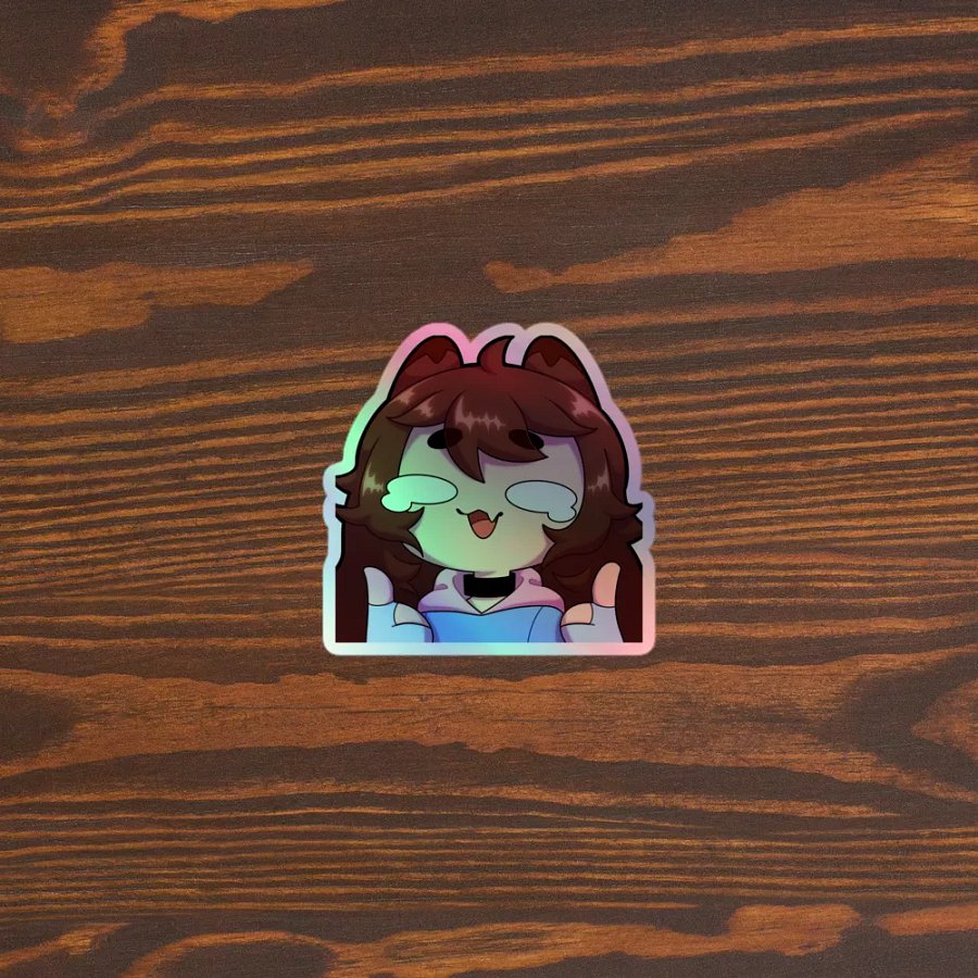 Wolfy This Is Fine Holo Sticker product image (3)