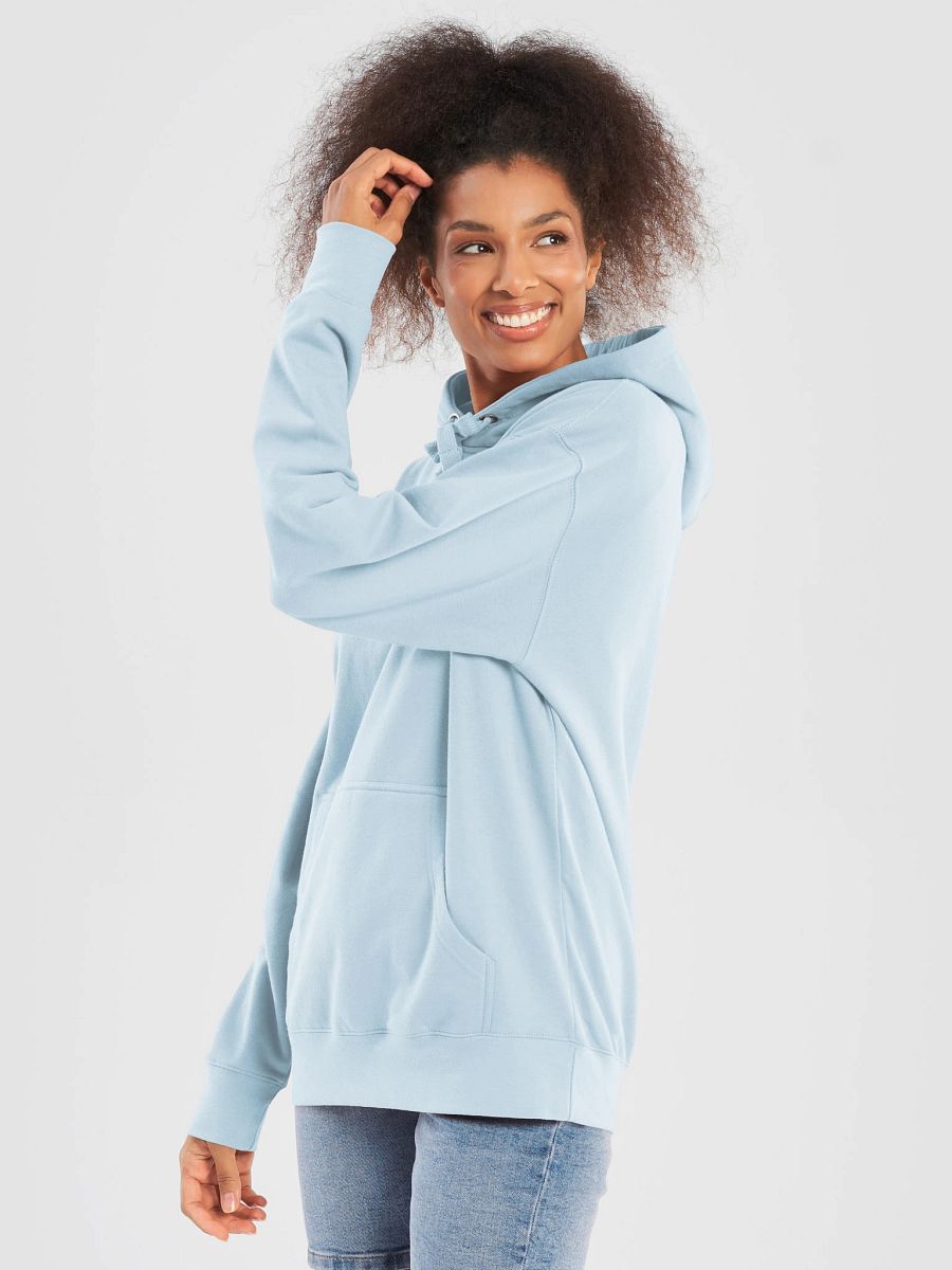 Plain Color Sky Blue Hoodie product image (2)