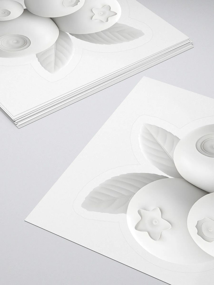 White Blueberries Sticker product image (12)