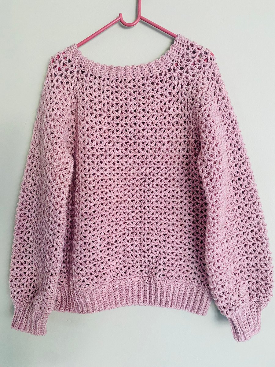 Crochet V Stitch Sweater or Top Written Pattern product image (5)