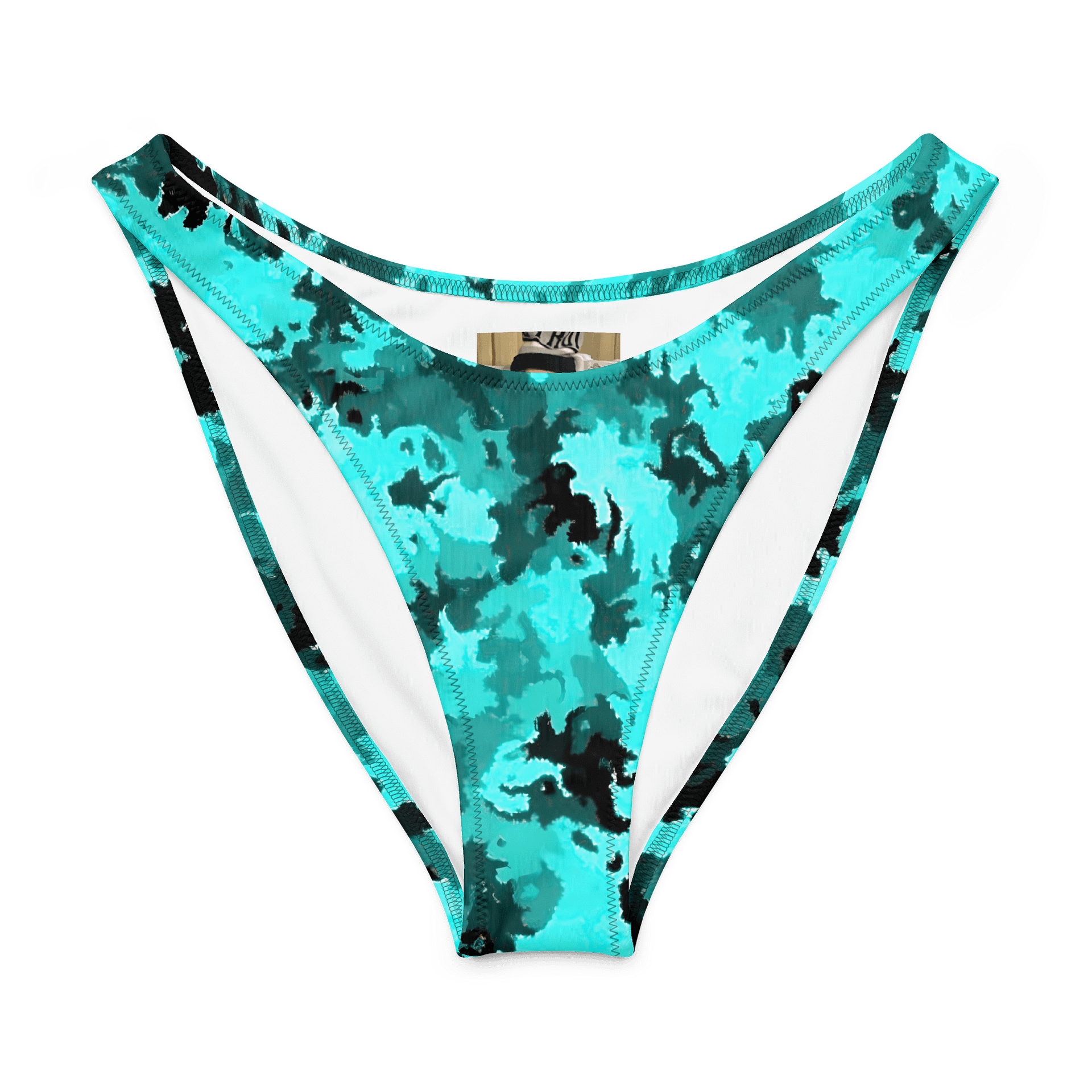 Teal Camo V-Cut Bikini Bottoms product image (8)