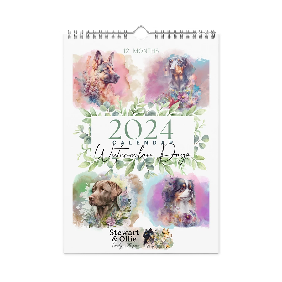 Watercolor Dogs 2024 Wall Calendar, 12 Month product image (19)