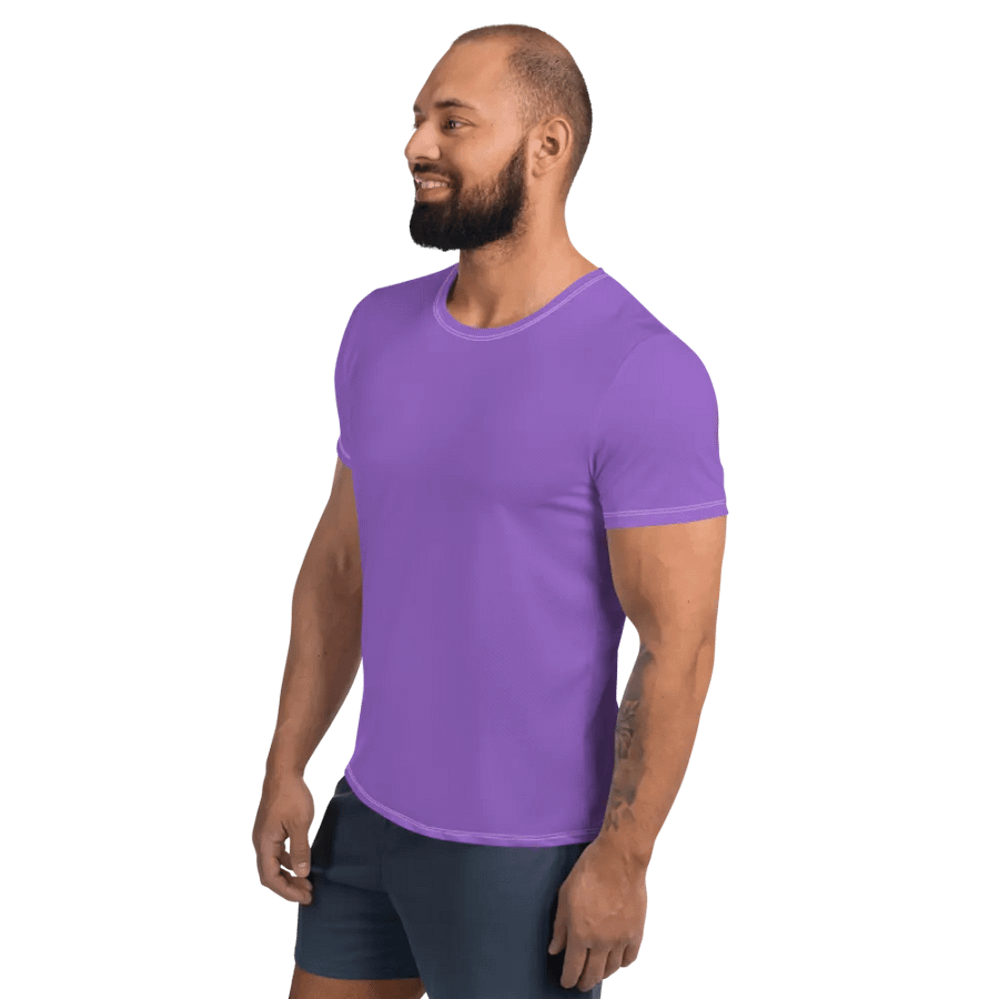 Plain Color Amethyst Athletic T-Shirt product image (3)