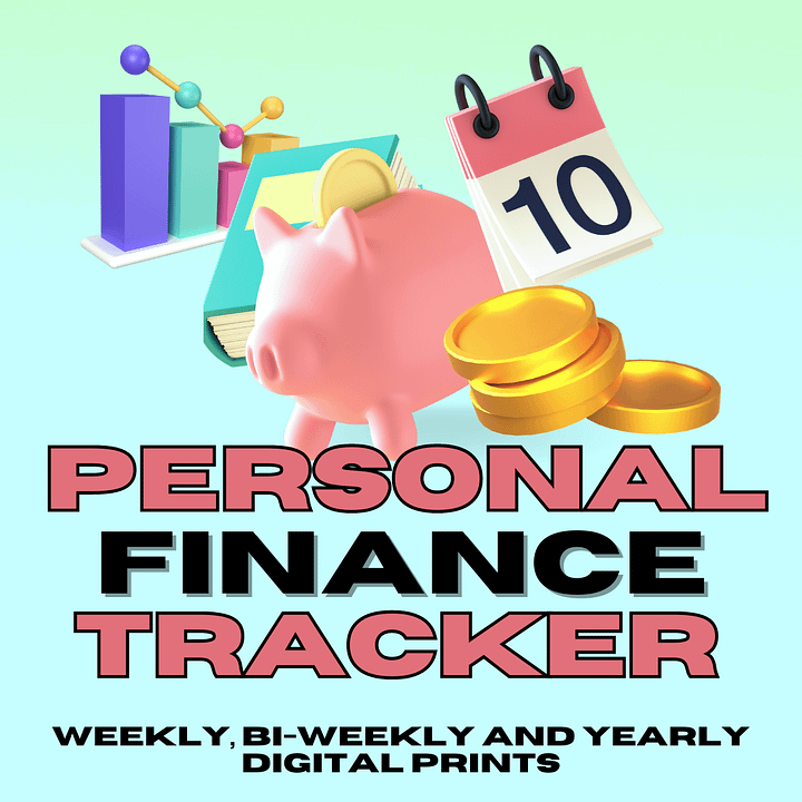 Personal Expense/Finance Tracker - Simple, Weekly and Yearly product image (1)