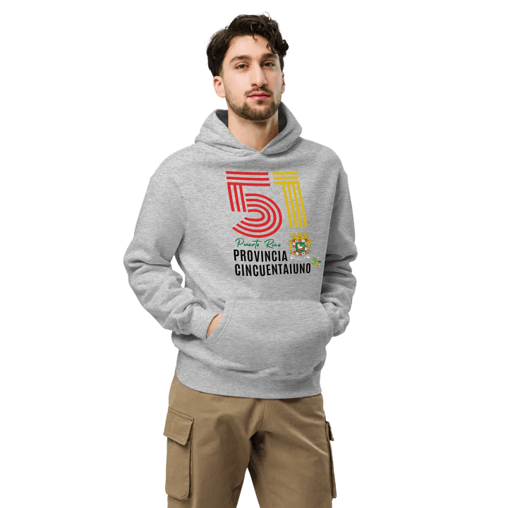Sudadera con capucha gris - Provincia 51 Puerto Rico España product image (2)